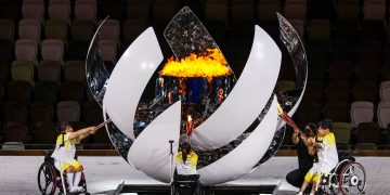 The paralympic flame, Ignites the enthusiasm of athletes