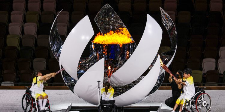 The paralympic flame, Ignites the enthusiasm of athletes